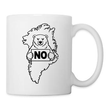 Le Groenland n’est pas à vendre - Mug blanc - blanc - Droite