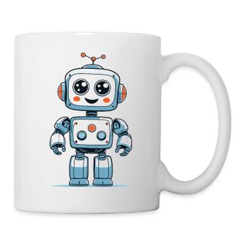 Kleiner Weltraumroboter - Tasse - Weiß - Rechts