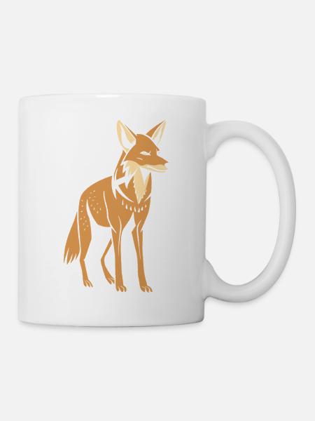 Schakal - Tasse - Weiß