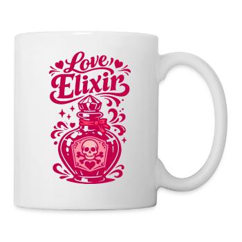 Bouteille de cœur Élixir d’Amour | La Saint-Valentin - Mug blanc - blanc - Droite
