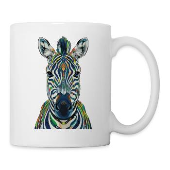 Colorful Zebra - Mug - white - Right