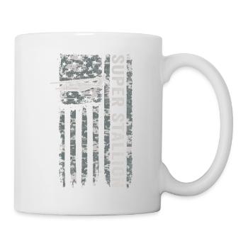 Super Stallion Hubschrauber mit amerikanischer Fla - Mug blanc - blanc - Droite