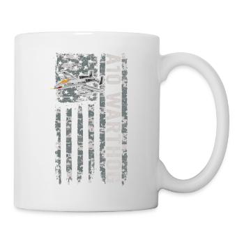 A-10 Warthog American Flag Military Camouflage - Mug - white - Right