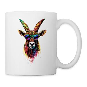 Capricorn Goat Alpine Ibex Capricorn Goats - Mug - white - Right