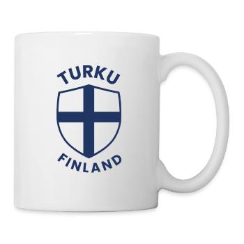 Turku Finland Shield Emblem - Mug - white - Right