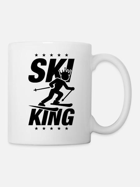 Ski King - Tasse - Weiß