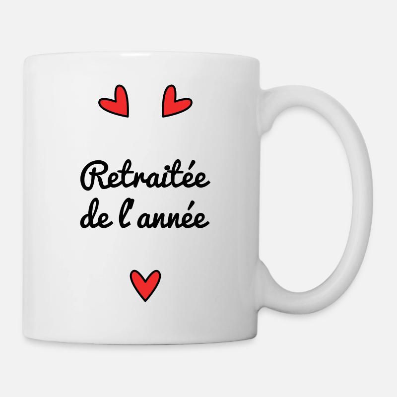 RETRAITEE. RETRAITE. BONNE RETRAITE - Mug blanc - blanc