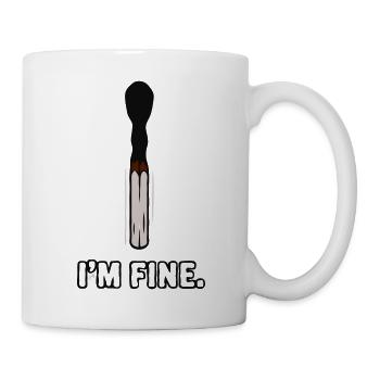 Match - I'm fine - Mug - white - Right