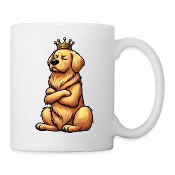 Golden Retriever Goldie Goldiebesitzer Goldies - Tasse - Weiß - Rechts