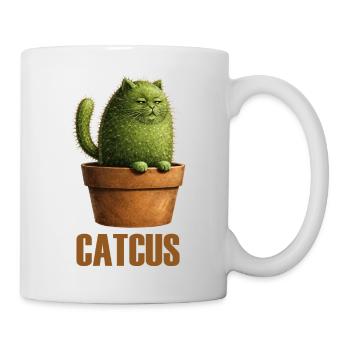 Catcus – Prickly Cat Cactus Love - Mug - white - Right