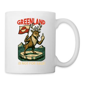Le Groenland n’est pas à vendre. Caribou. - Mug blanc - blanc - Droite