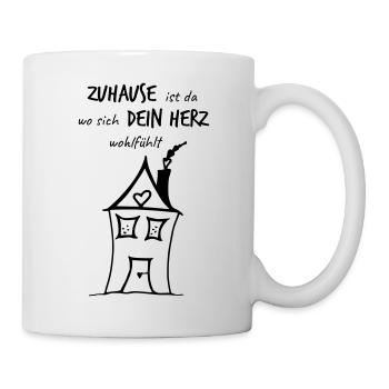 HERZensHÄUSCHEN - Das Original par heavenlygoods - Mug blanc - blanc - Droite