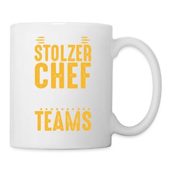 Stolzer Chef Chef Mann Abteilungsleiter Teamchef - Mug - white - Right