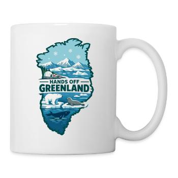 Hands Off Grönland  - Tasse - Weiß - Rechts