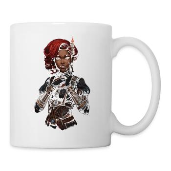 Steam Punk Beautiful Women Steampunk - Mug - white - Right