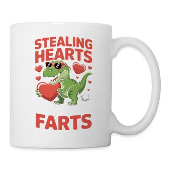Herzenstehler & Pups-Meister Lustiges Kinder Desig - Mug - white - Right