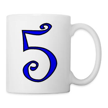 5. ANNIVERSARY. 5 YEARS. 5th ANNIVERSARY - Mug - white - Right