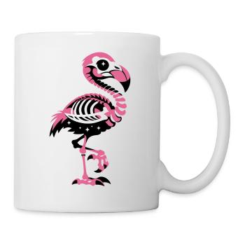 Flamingo Skeleton Pink Gothic - Mug - white - Right