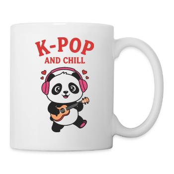 Adoration de la musique coréenne K-Pop et Chill Panda - Mug blanc - blanc - Droite