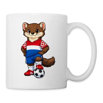 Football Marten Croatia Fan Drapeau croate - Mug blanc - blanc - Droite