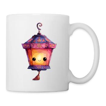 Lumière de lanterne de Kawaii en couleurs pastel - Mug blanc - blanc - Droite