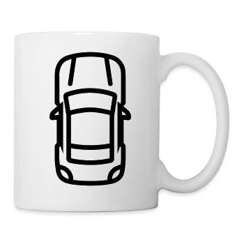 Voiture - Mug blanc - blanc - Droite