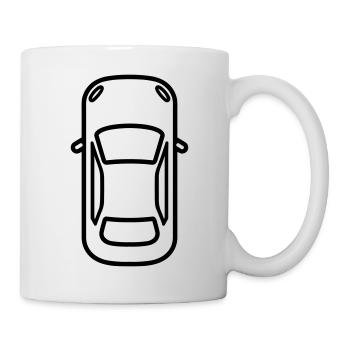 Voiture - Mug blanc - blanc - Droite