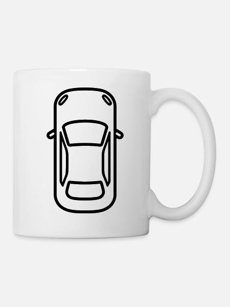 Auto - Tasse - Weiß