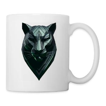 Abstracte zwarte panter - Tasse - Weiß - Rechts