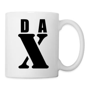 Dax – First Name Design | Minimal Typography - Tasse - Weiß - Rechts