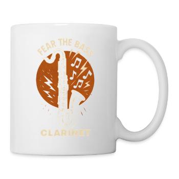 Fürchte die Bassklarinette | Band Vibes - Tasse - Weiß - Rechts