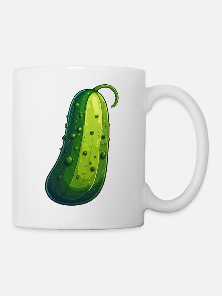 Gurke - Tasse - Weiß