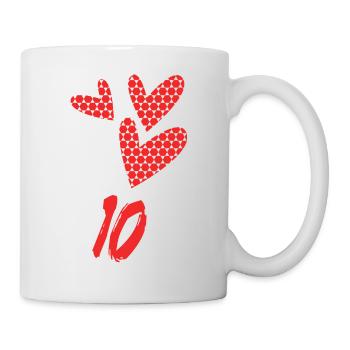 10. 10 YEARS. 10th ANNIVERSARY. 10 YEAR ANNIVERSARY. - Mug - white - Right