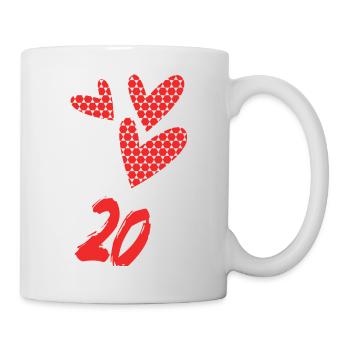 20. 20th ANNIVERSARY. 20 YEARS ANNIVERSARY. 20 YEARS. - Mug - white - Right