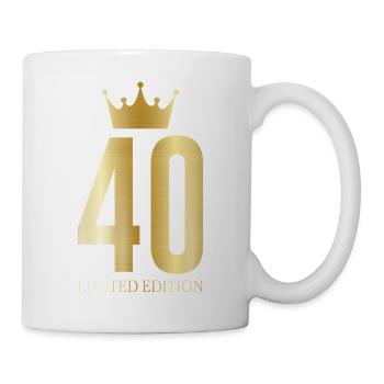 40. Geburtstag Krone Limited Edition - Tasse - Weiß - Rechts