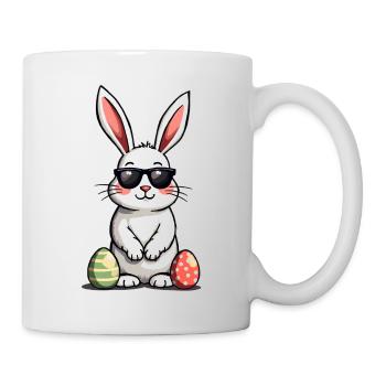 Cooler Osterhase - Tasse - Weiß - Rechts