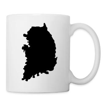 Carte de la Corée du Sud - Mug blanc - blanc - Droite