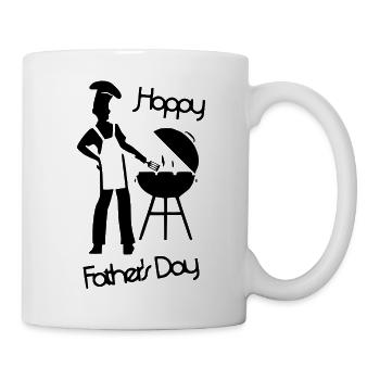 Bonne fête des pères - Grill Black - Mug blanc - blanc - Droite