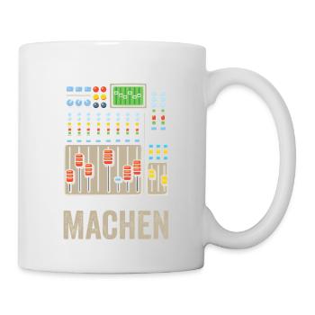 Ja ich weiß was Knöpfe tun Tontechniker - Tasse - Weiß - Rechts