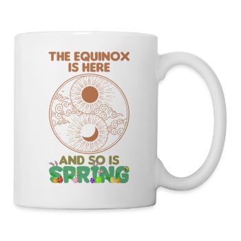 Bloom With Ostara Happy Easter March Equinox - Mug - white - Right