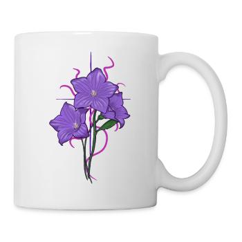 Flower purple with pink purple aspects - Mug - white - Right
