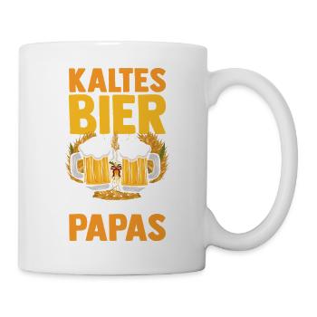 Bière, fête des pères, papa, papa - Mug blanc - blanc - Droite