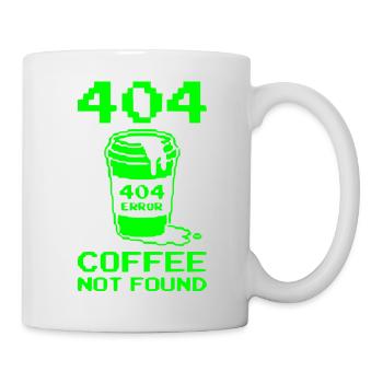 404 Not Found, Software Developer Shirt, Pullover Hoodie - Mug - white - Right