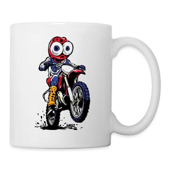 Mud Monster Moto Rider Motocross - Tasse - Weiß - Rechts