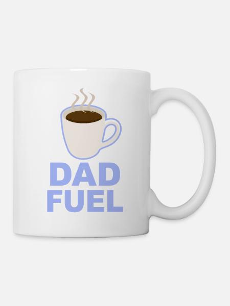Dad Fuel – Coffee Powered Dad Design - Mug - white