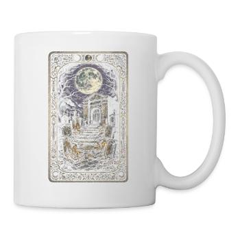 Friedhof Goth Humor Tarot Card - Tasse - Weiß - Rechts
