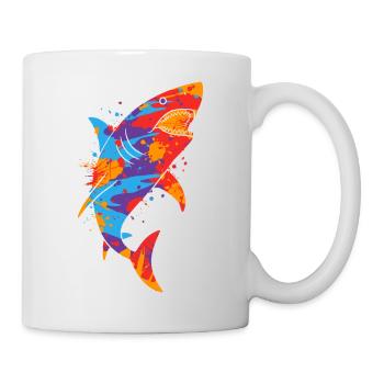 Requins Requins Enfants Hommes Enfants Garçons Shark - Mug blanc - blanc - Droite