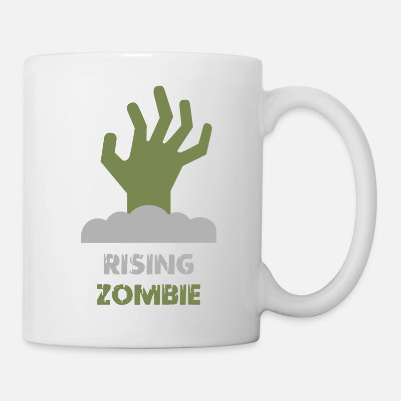 T-shirt Zombie Hand – Design graphique de morts-vivants effrayants - Mug blanc - blanc