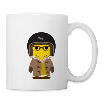 GEEKLEY biker dufflecoat mustard - Mug - white - Right