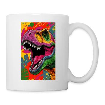 Dinosaurier - Tasse - Weiß - Rechts